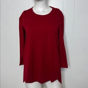 Renuar red long sleeve top brand new